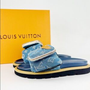 LOUIS VUITTON  Sandal  Size 38 - Blue